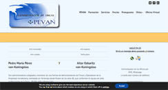 Desktop Screenshot of pevan.es